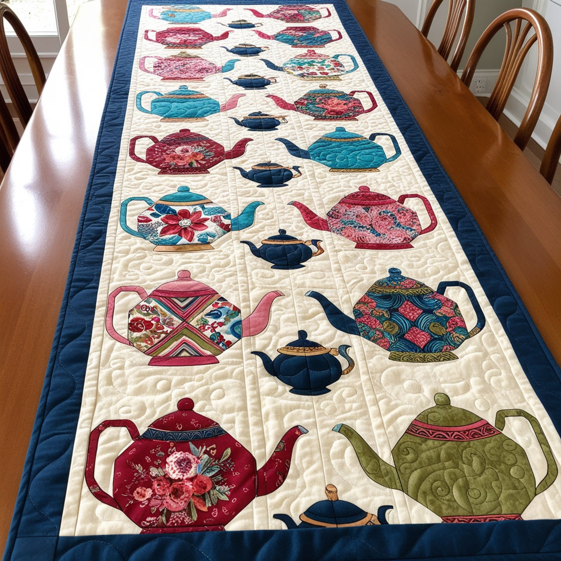 Teapot NTA041124673 Quilted Table Runner