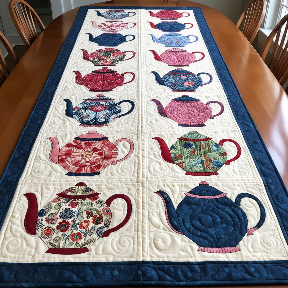 Teapot NTA041124674 Quilted Table Runner