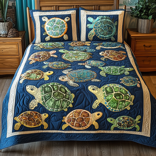 Turtle TAI041124267 Quilt Bedding Set