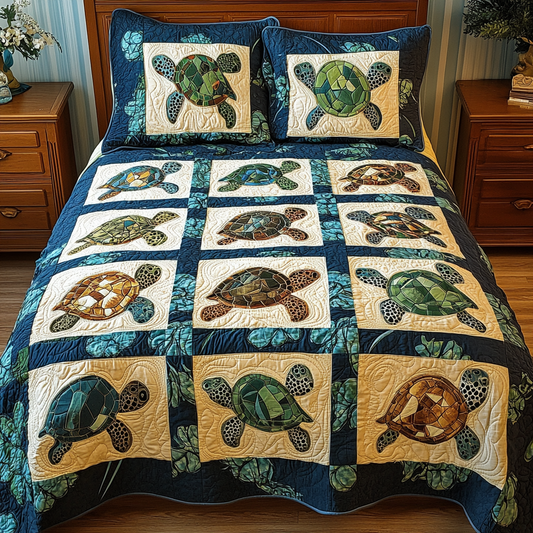 Turtle TAI041124268 Quilt Bedding Set