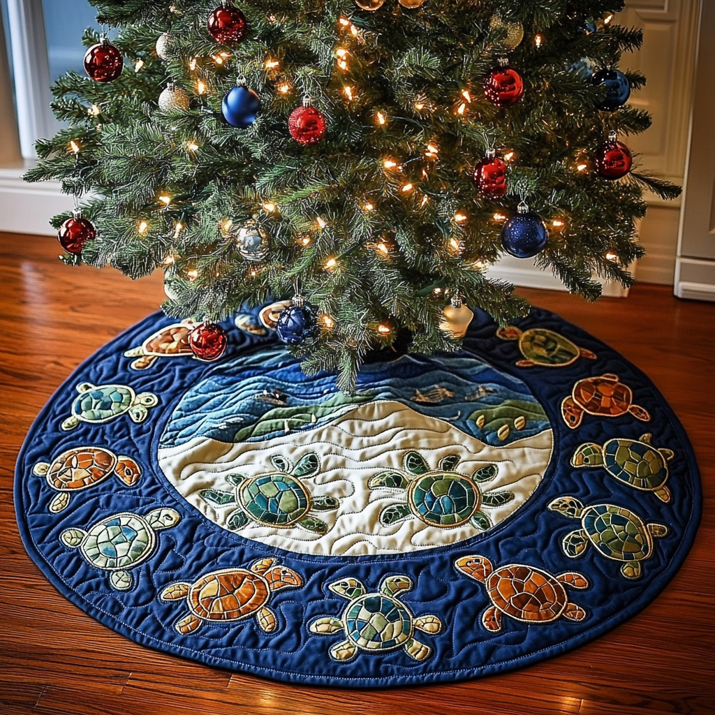 Turtle TAI041124466 Quilted Tree Skirt