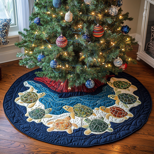 Turtle TAI041124537 Quilted Tree Skirt