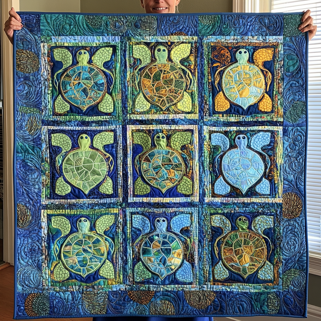 Turtle TAI281024221 Quilt Blanket