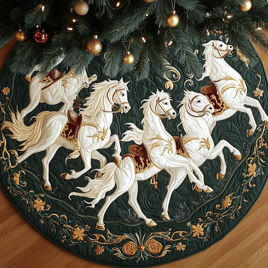 White Horse TAI041124501 Quilted Tree Skirt