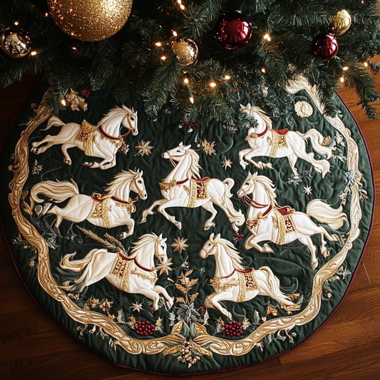 White Horse TAI041124509 Quilted Tree Skirt