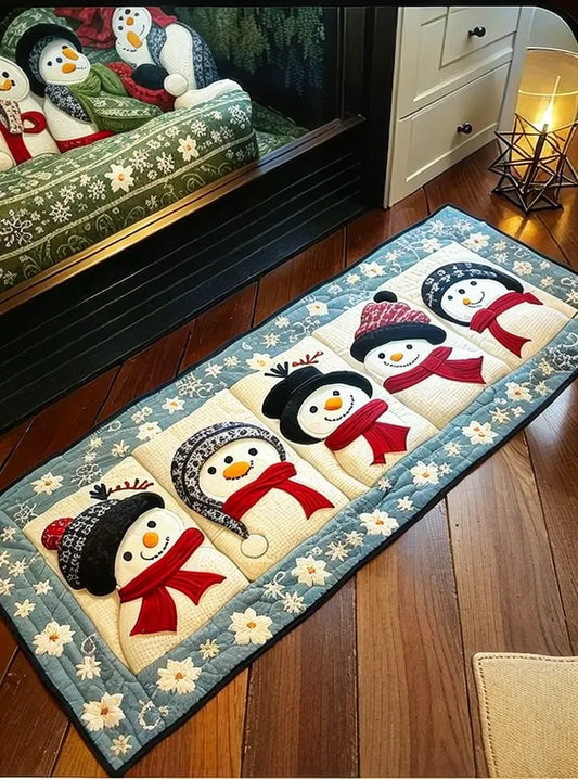 Christmas Snowman TAI021024240 Quilted Table Runner